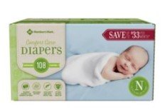 sam's club parents choice diapers