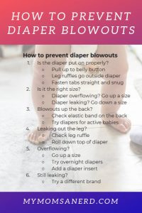11 Super Simple Tips: How to Prevent Diaper Blowouts • My Mom's a Nerd