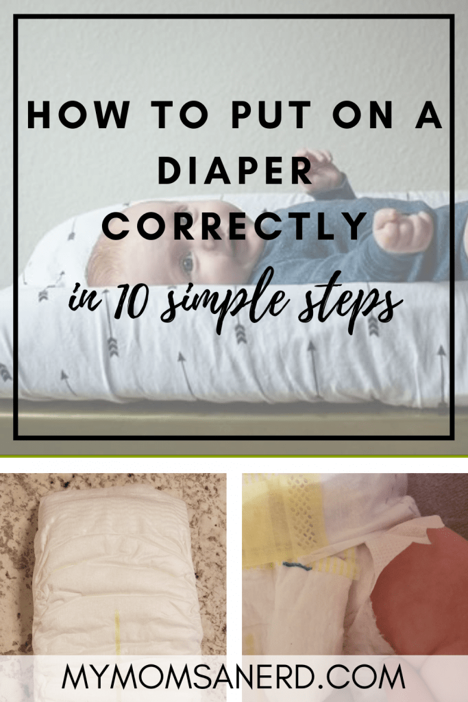 how to put on a diaper correctly