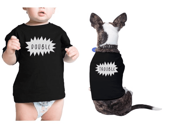 matching dog and baby outfits